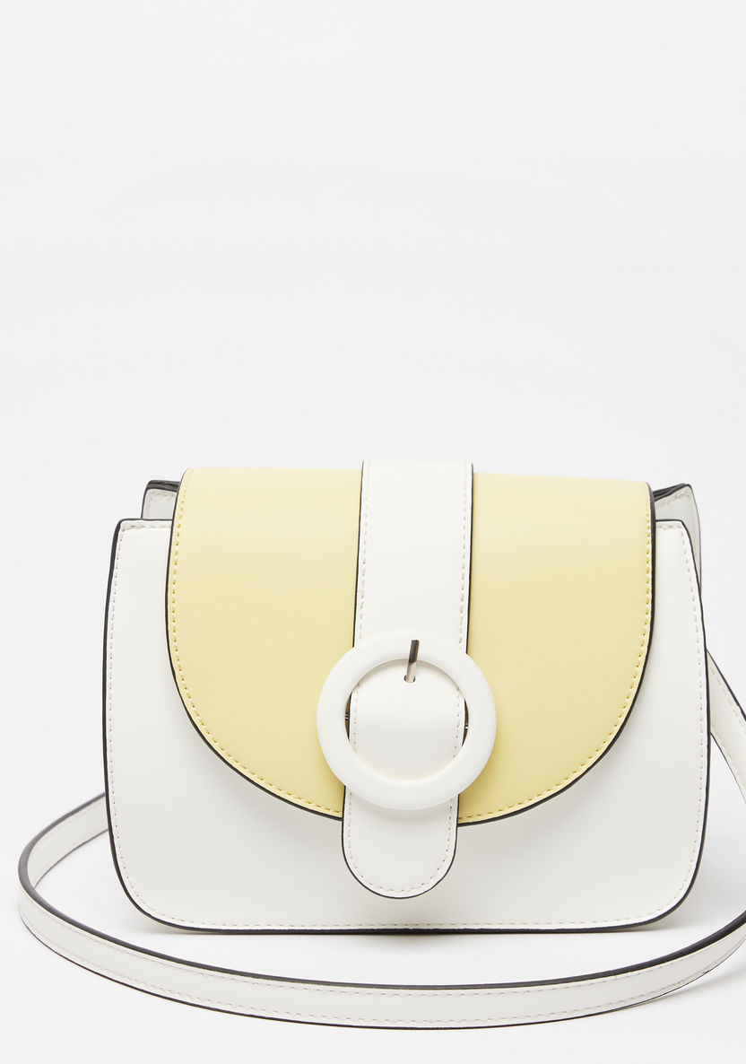 Missy Colourblocked Crossbody Bag with Buckle Accent-Women%27s Handbags-image-0