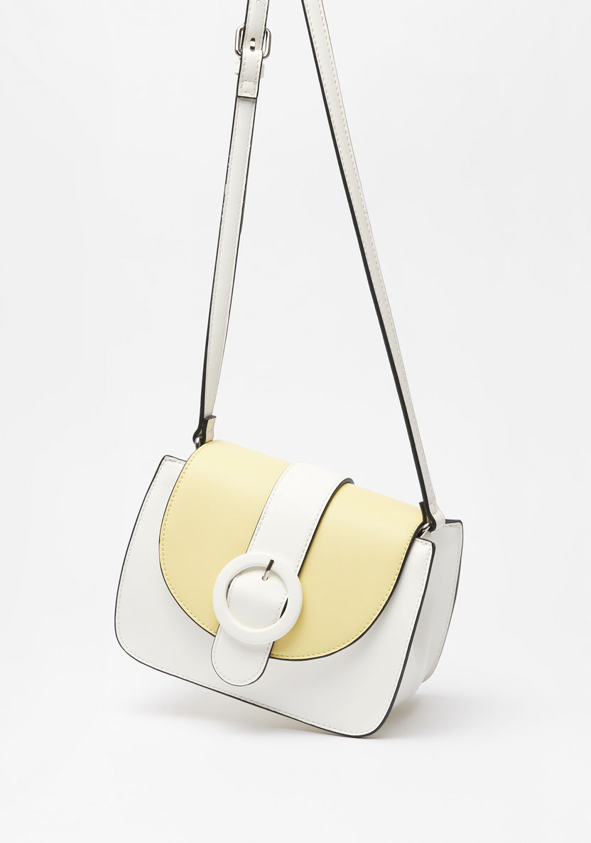 Missy Colourblocked Crossbody Bag with Buckle Accent-Women%27s Handbags-image-1