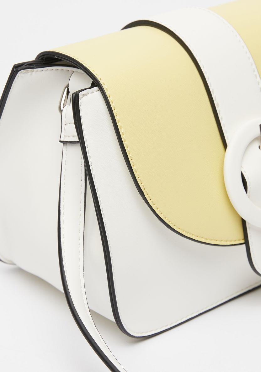 Missy Colourblocked Crossbody Bag with Buckle Accent-Women%27s Handbags-image-3