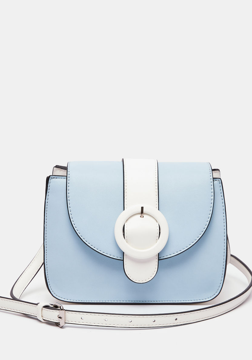 Missy Colourblocked Crossbody Bag with Buckle Accent-Women%27s Handbags-image-0
