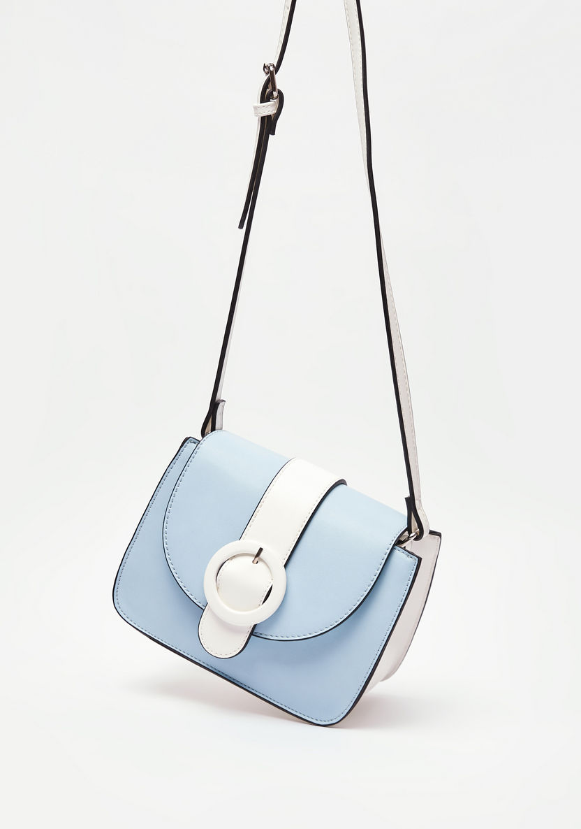 Missy Colourblocked Crossbody Bag with Buckle Accent-Women%27s Handbags-image-1
