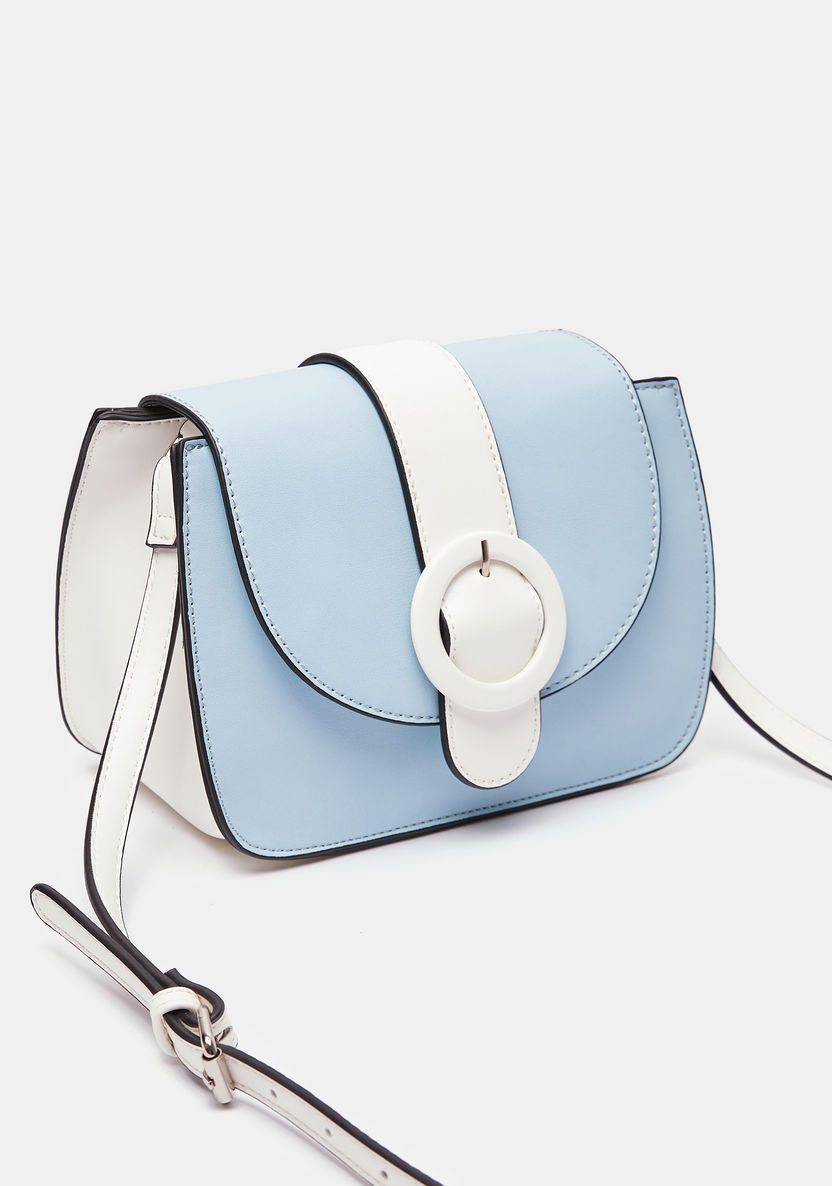 Missy Colourblocked Crossbody Bag with Buckle Accent-Women%27s Handbags-image-2
