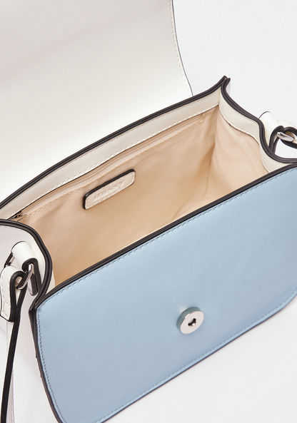 Missy Colourblocked Crossbody Bag with Buckle Accent