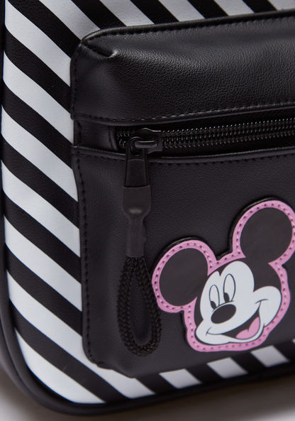 Missy x Disney Mickey Mouse Striped Backpack with Adjustable Shoulder Straps-Women%27s Backpacks-image-1