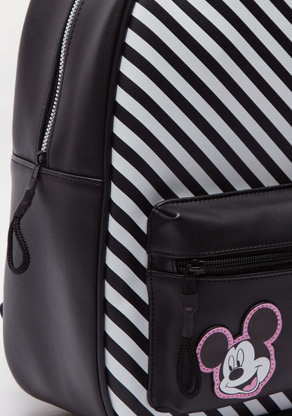 Missy x Disney Mickey Mouse Striped Backpack with Adjustable Shoulder Straps-Women%27s Backpacks-image-2