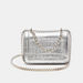 Haadana Animal Textured Crossbody Bag with Metallic Chain Strap-Women%27s Handbags-thumbnailMobile-0