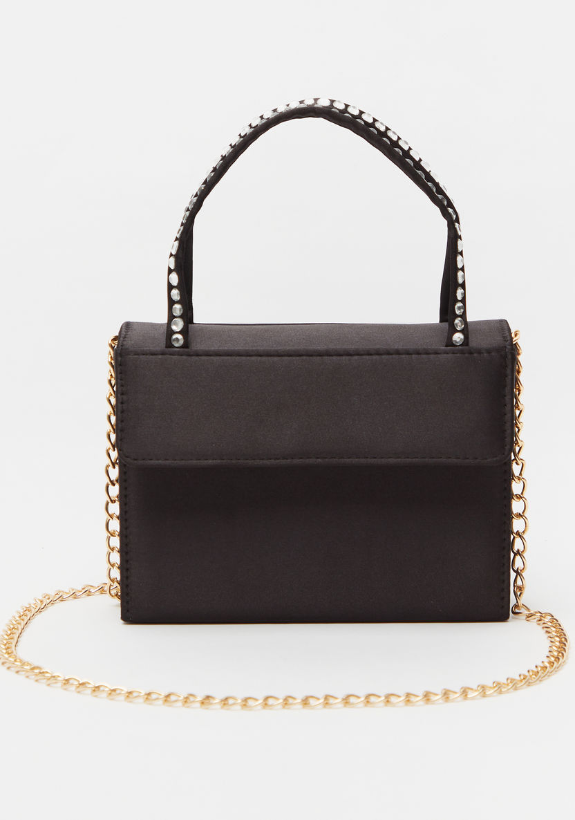 Haadana Solid Tote Bag with Detachable Chain Strap-Women%27s Handbags-image-0