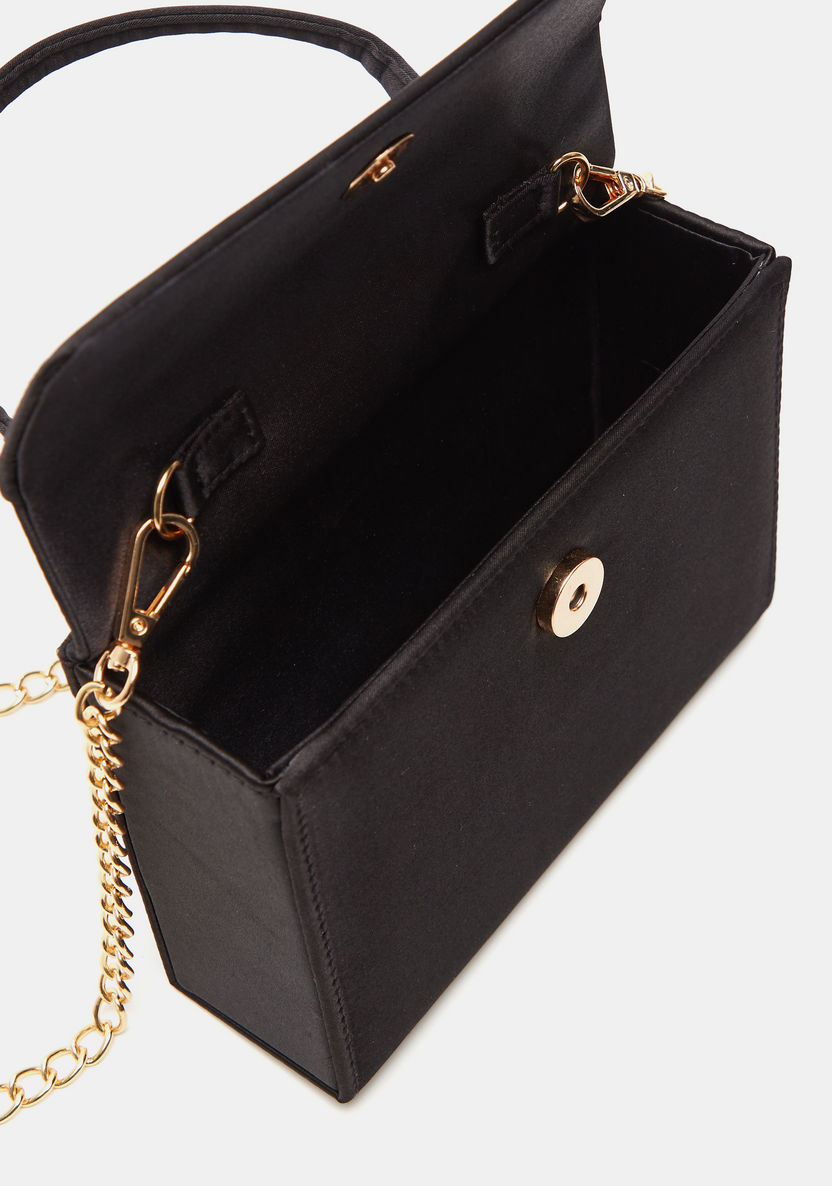 Haadana Solid Tote Bag with Detachable Chain Strap-Women%27s Handbags-image-4