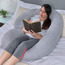 Solid C-Shape Pillow-baby-feeding-breastfeedingandcare-image-1