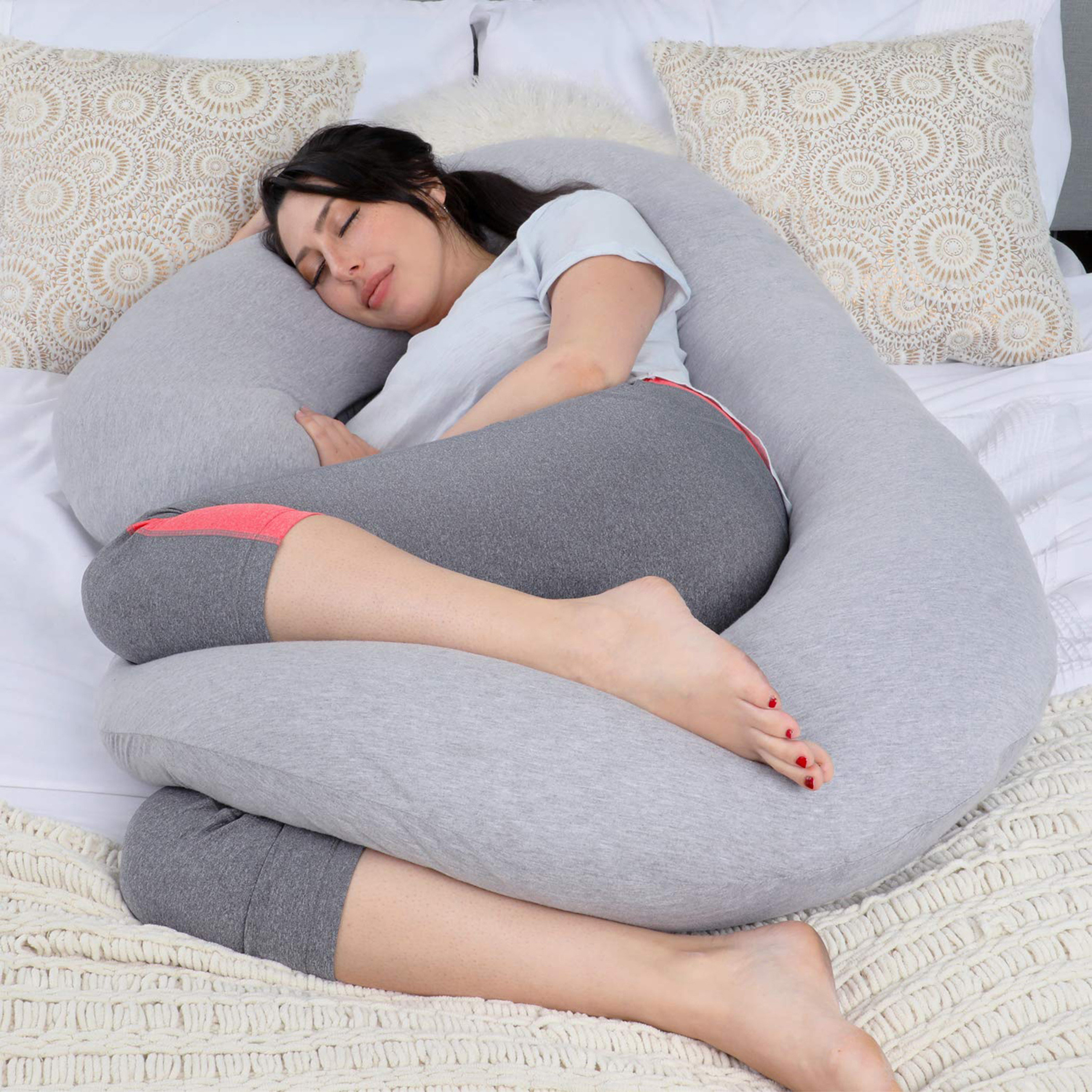 C shaped best sale pillow for pregnancy