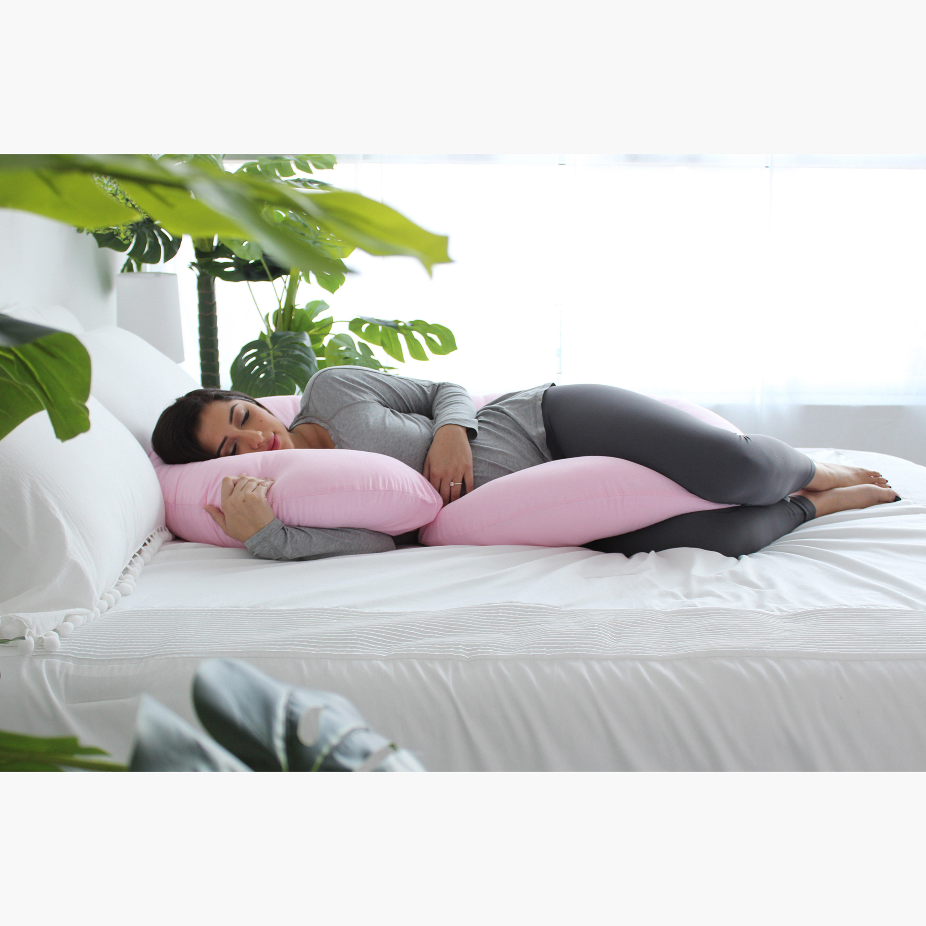 Solid C-Shape Pillow-baby-feeding-breastfeedingandcare-image-3
