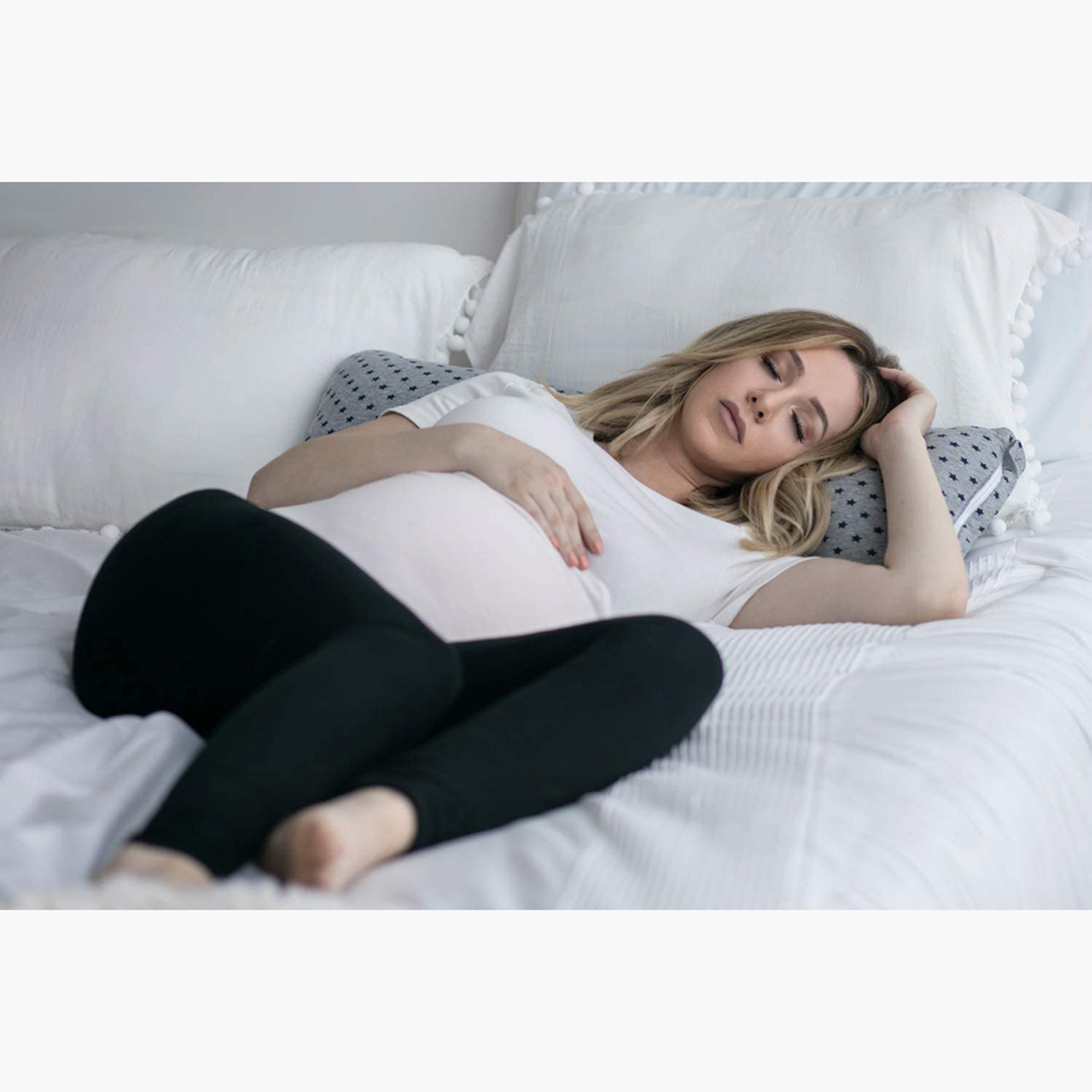Star Printed U-Shape Pillow-baby-maternalcare-pregnancypillows-image-3