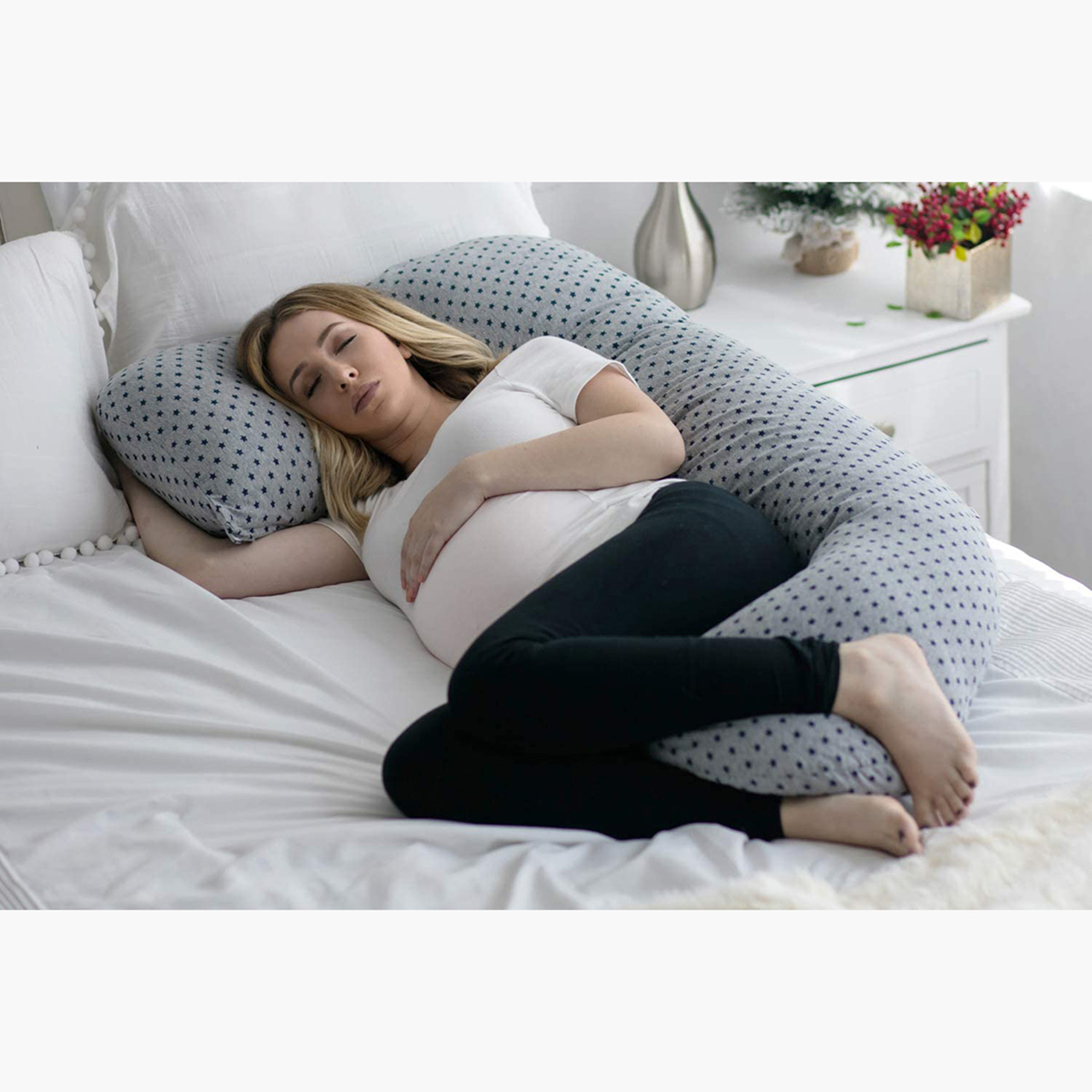 Star Printed U-Shape Pillow-baby-maternalcare-pregnancypillows-image-4