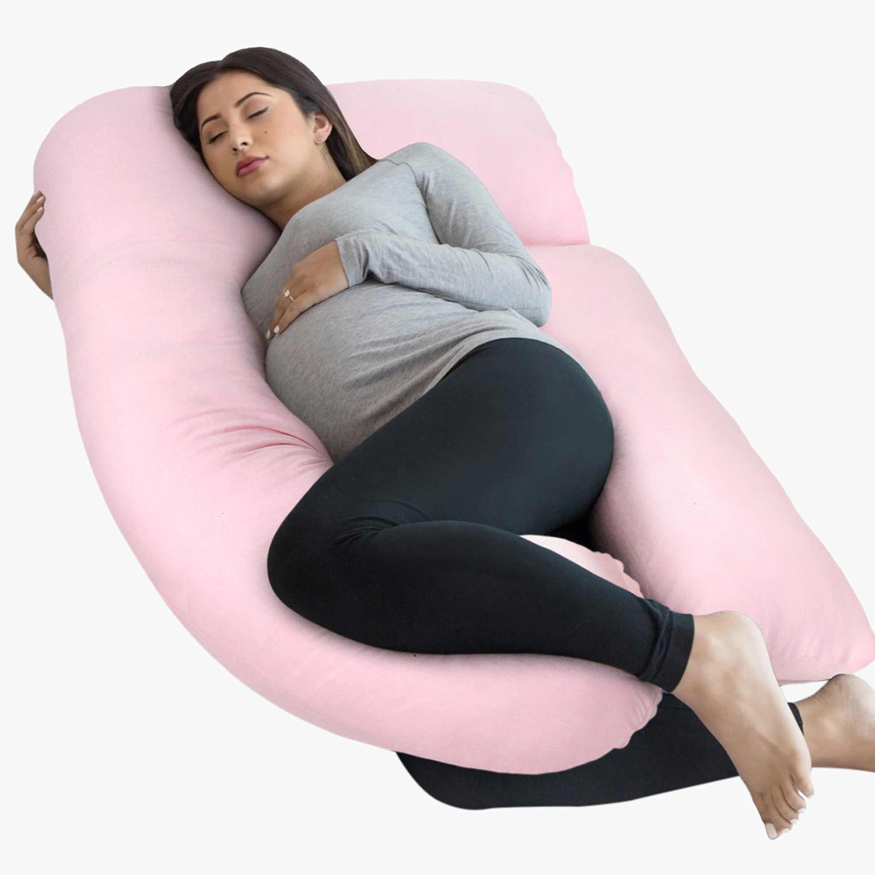 Solid U-Shape Pillow-baby-feeding-breastfeedingandcare-image-1