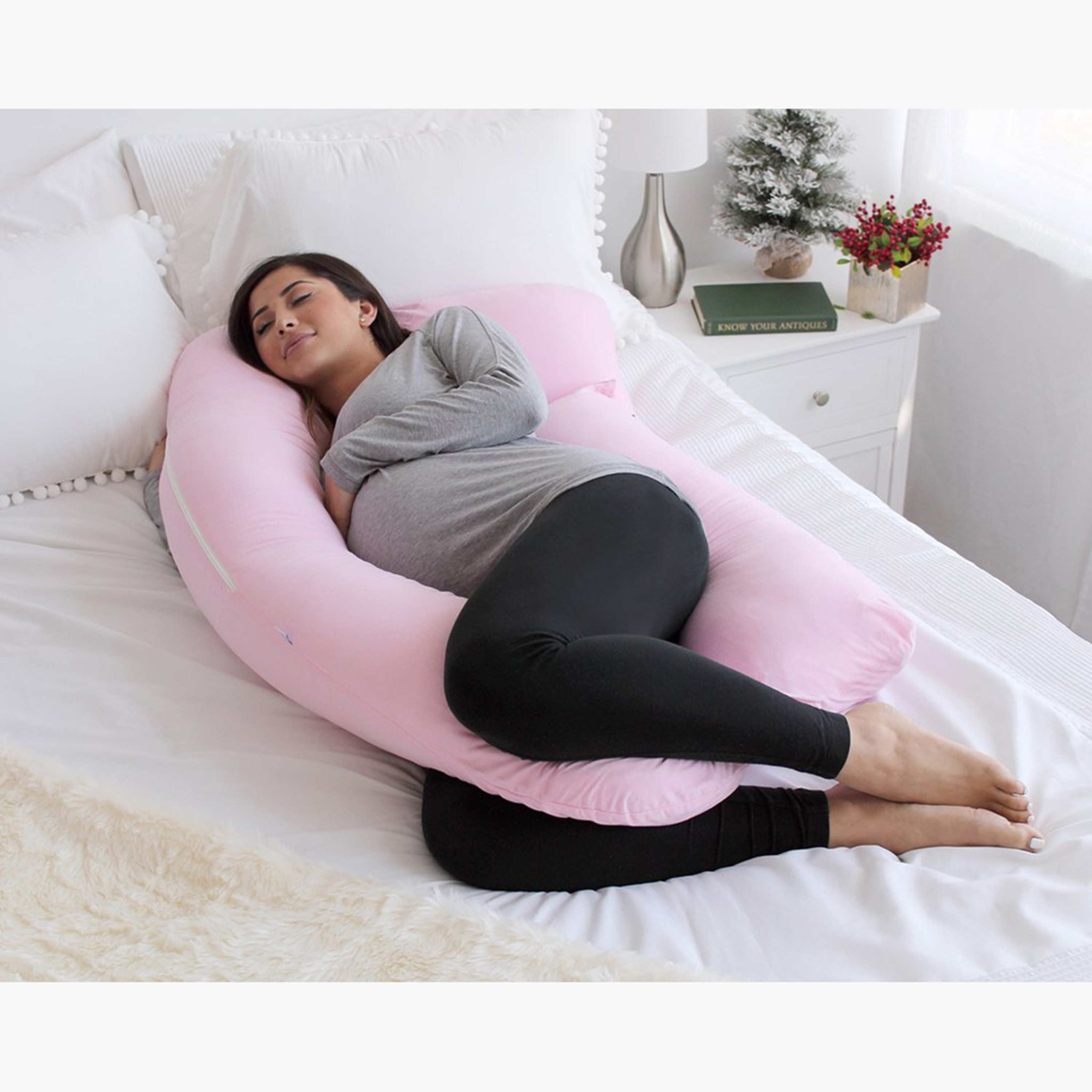 Solid U-Shape Pillow-baby-feeding-breastfeedingandcare-image-4