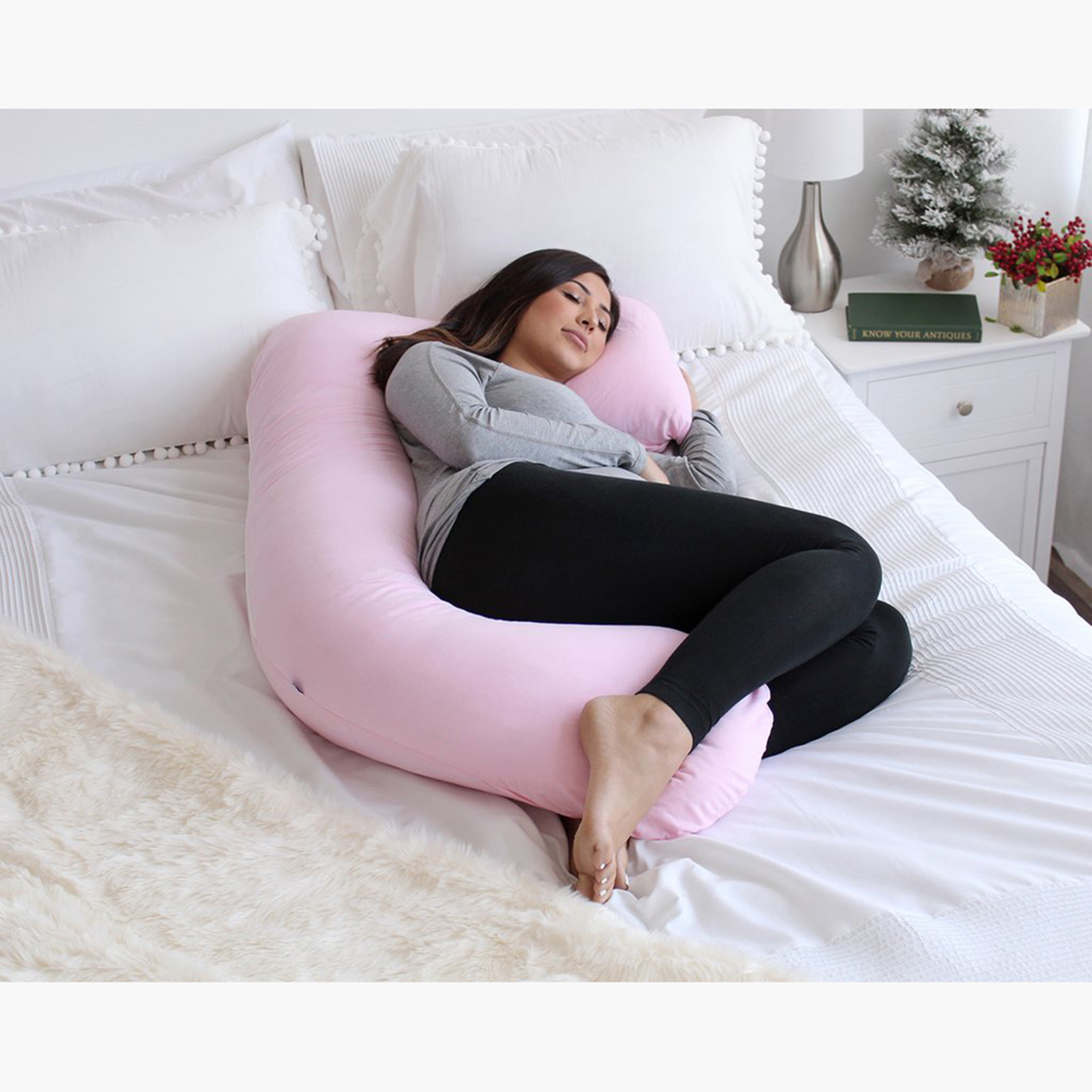 Solid U-Shape Pillow-baby-feeding-breastfeedingandcare-image-6
