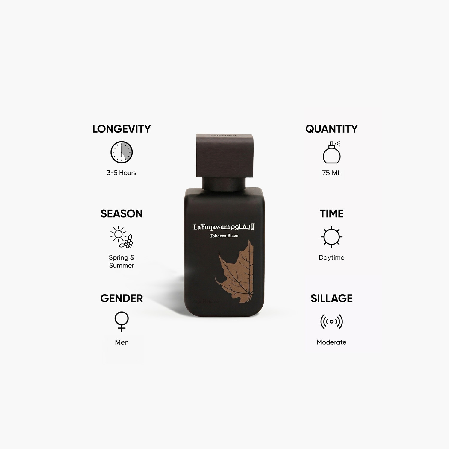 Rasasi La Yuqawam Tobacco Blaze Eau De Parfum for Men - 75 ml-beautyandpersonalcare-fragrance-men-image-5