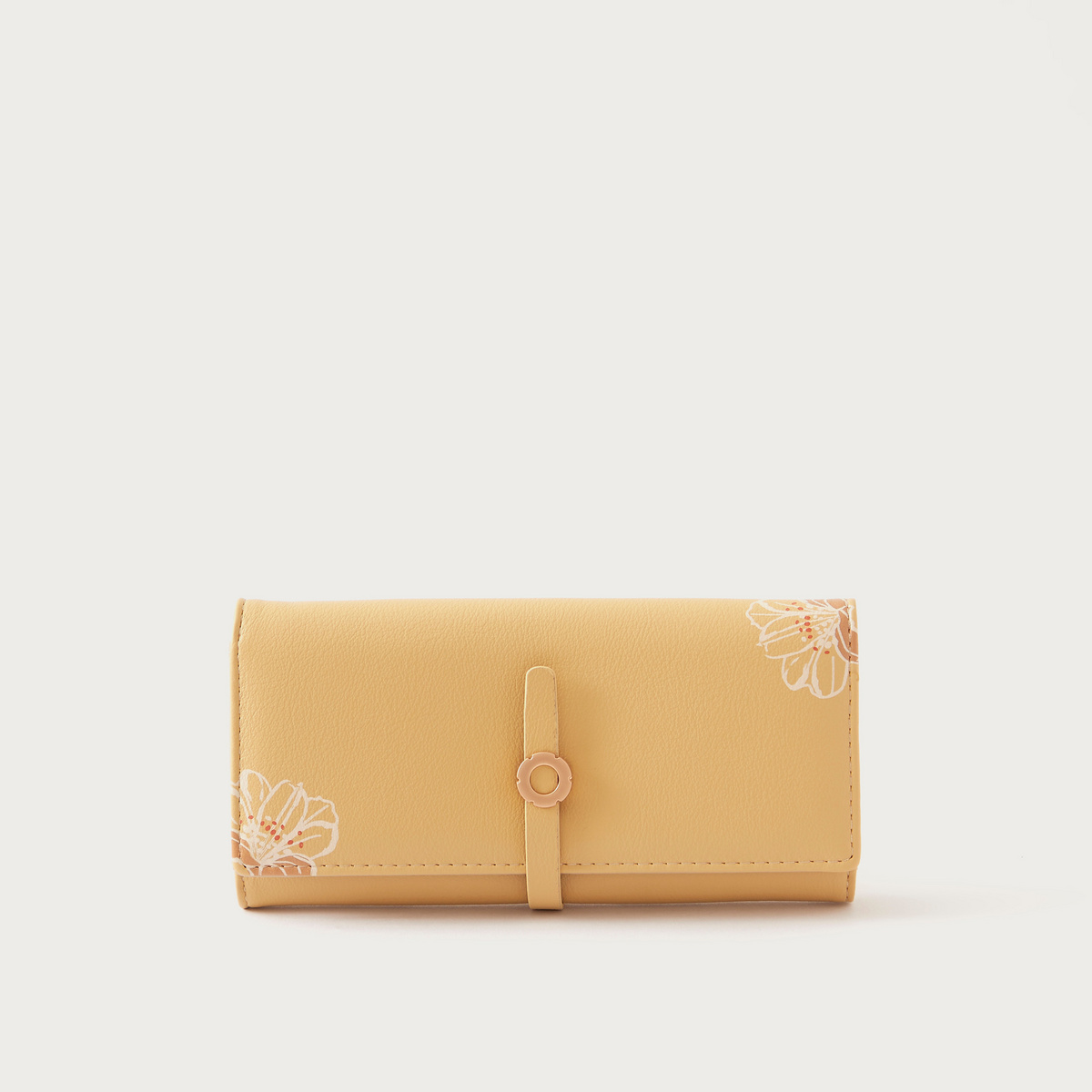 Sasha Floral Print Long Flap Wallet