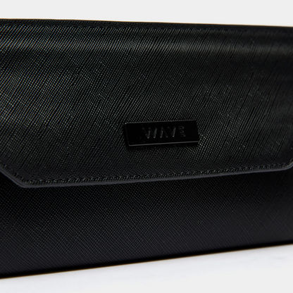 Wave Textured Tri-Fold Long Wallet