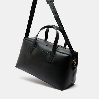 Wave Solid Duffle Bag with Double Handles-Men%27s Handbags-image-3