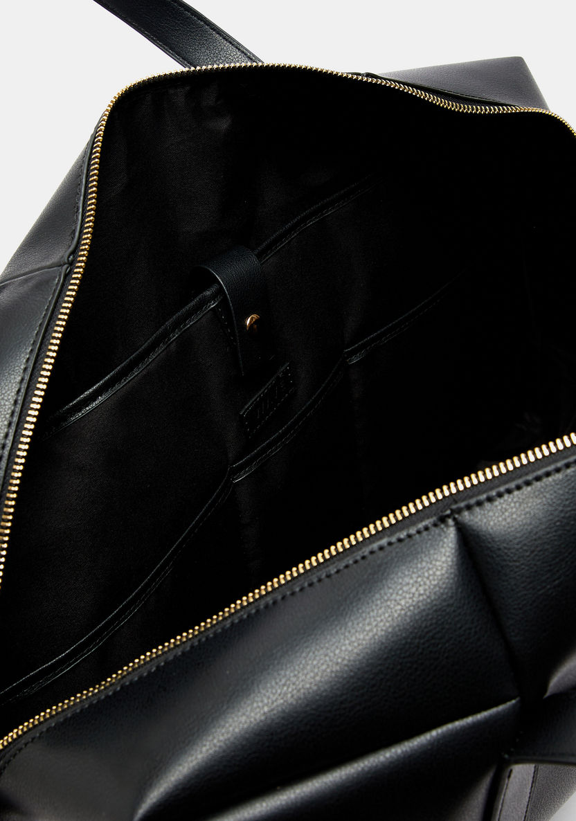 Wave Solid Duffle Bag with Double Handles-Men%27s Handbags-image-5