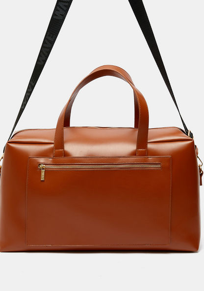 Wave Solid Duffle Bag with Double Handles-Men%27s Handbags-image-2