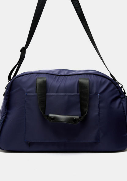 Wave Solid Duffle Bag with Double Handles-Men%27s Handbags-image-2