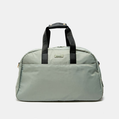Wave Solid Duffle Bag with Double Handles-Men%27s Handbags-image-0