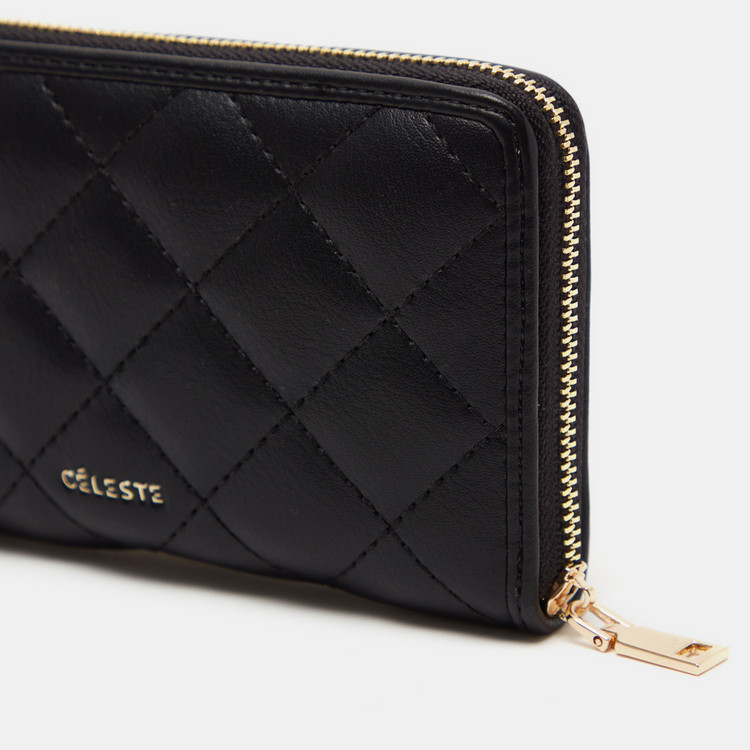Celeste Quilted Zip Around Wallet