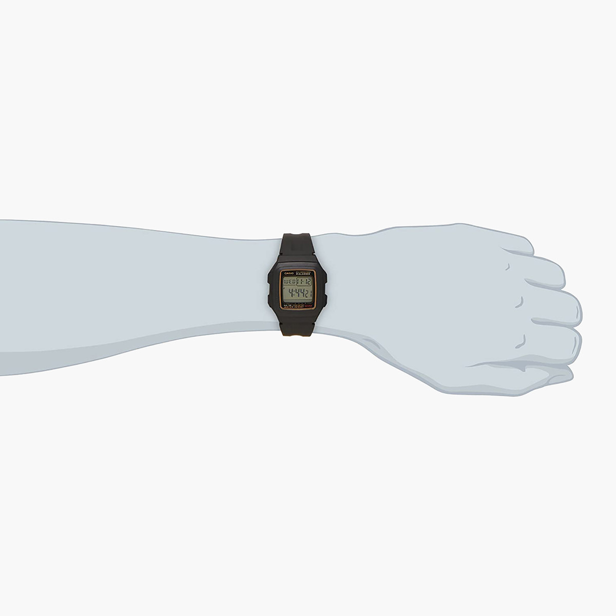 F-201WA-9ADF- راقب حزام راتنج رقميّة أسود للنساء كاسيو-women-watchesandjewellery-watches-image-2