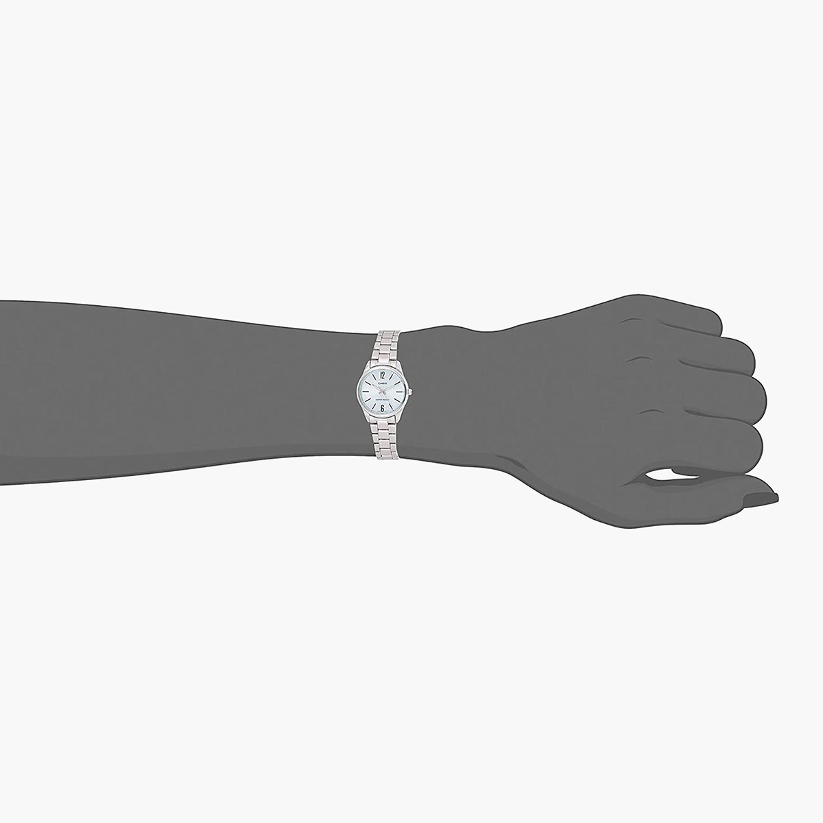 Casio Women Silver Analog Stainless Steel Strap Watch - LTP-V005D-2BUDF-women-watchesandjewellery-watches-image-3
