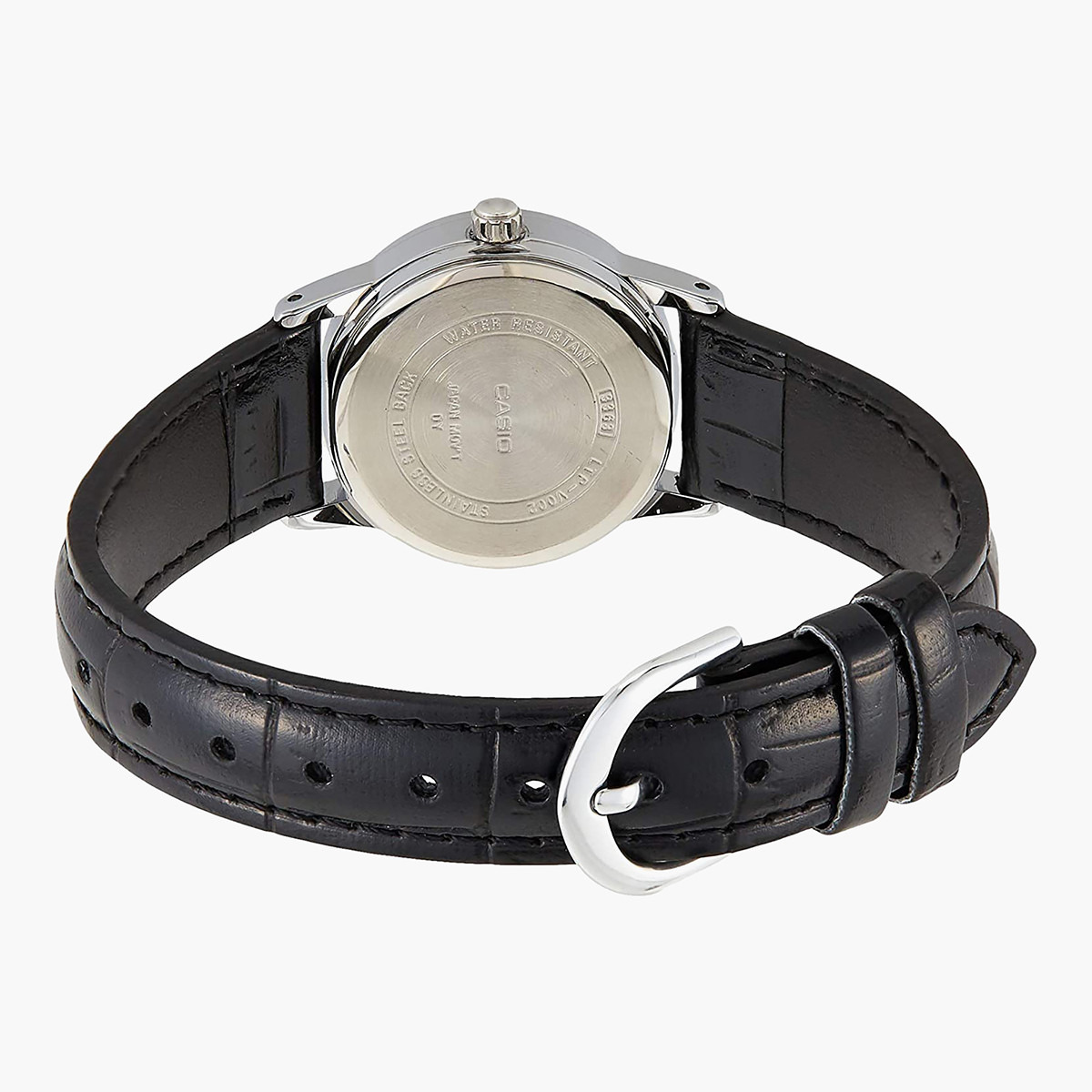 Casio Women Black Analog Leather Strap Watch - LTP-V002L-1BUDF-women-watchesandjewellery-watches-image-3