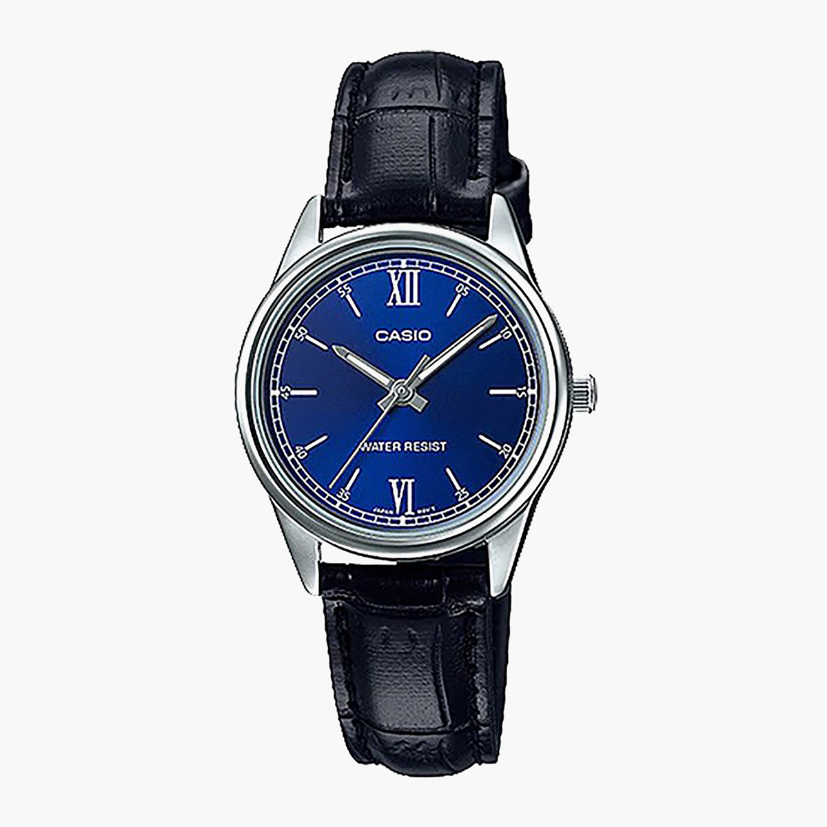 LTP-V005L-2BUDF- راقب حزام جلد تناظرية أسود للنساء كاسيو-women-watchesandjewellery-watches-image-1