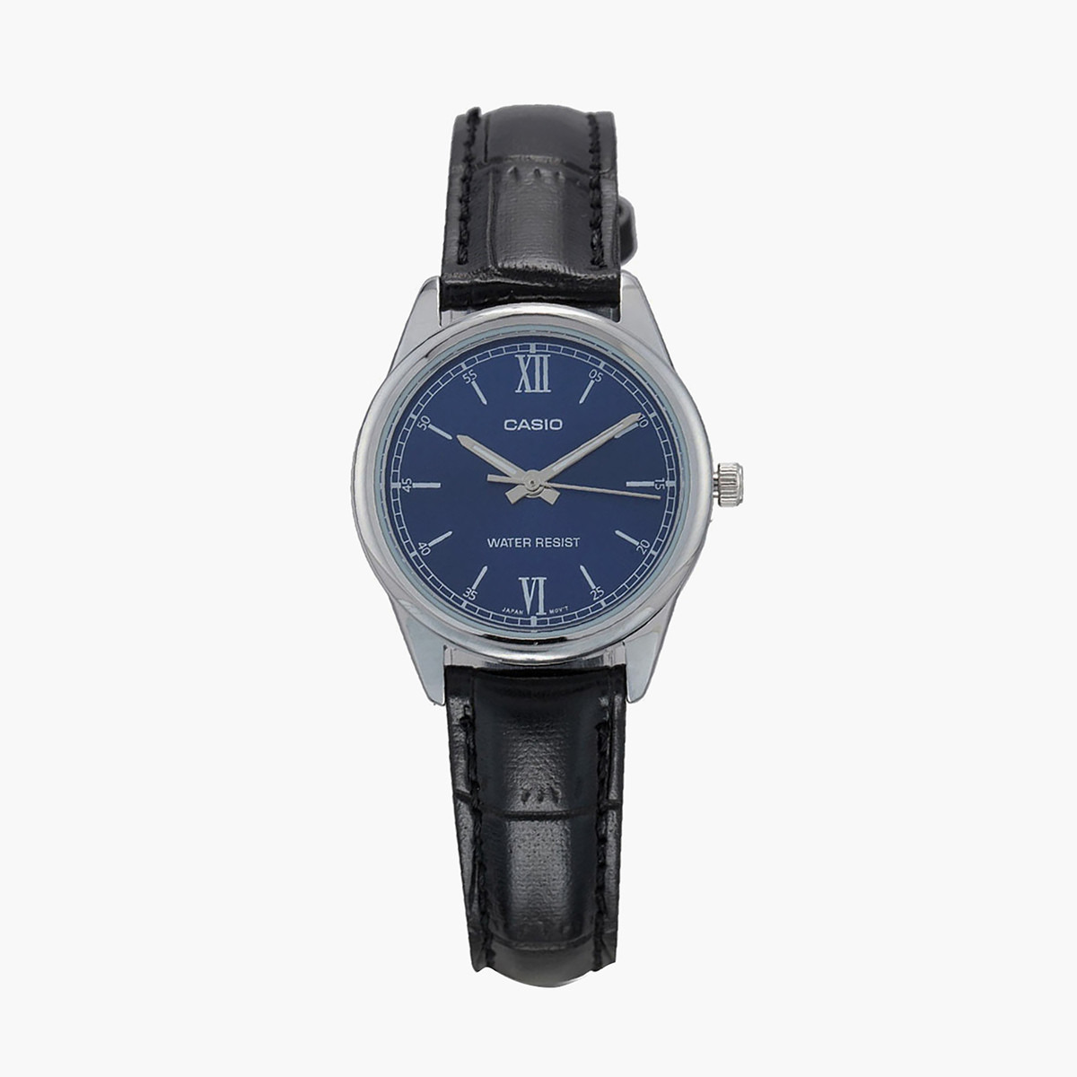 LTP-V005L-2BUDF- راقب حزام جلد تناظرية أسود للنساء كاسيو-women-watchesandjewellery-watches-image-2