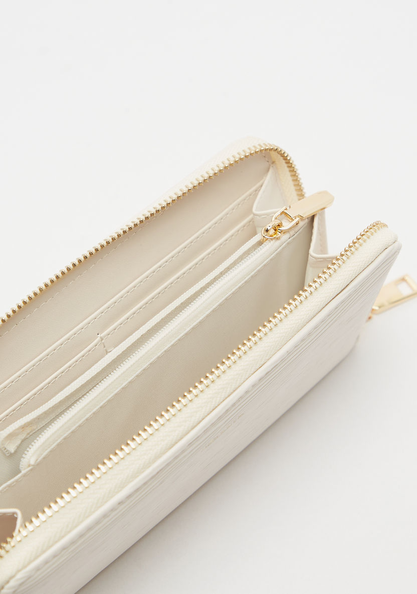 Celeste Textured Zip Around Wallet-Wallets & Clutches-image-4