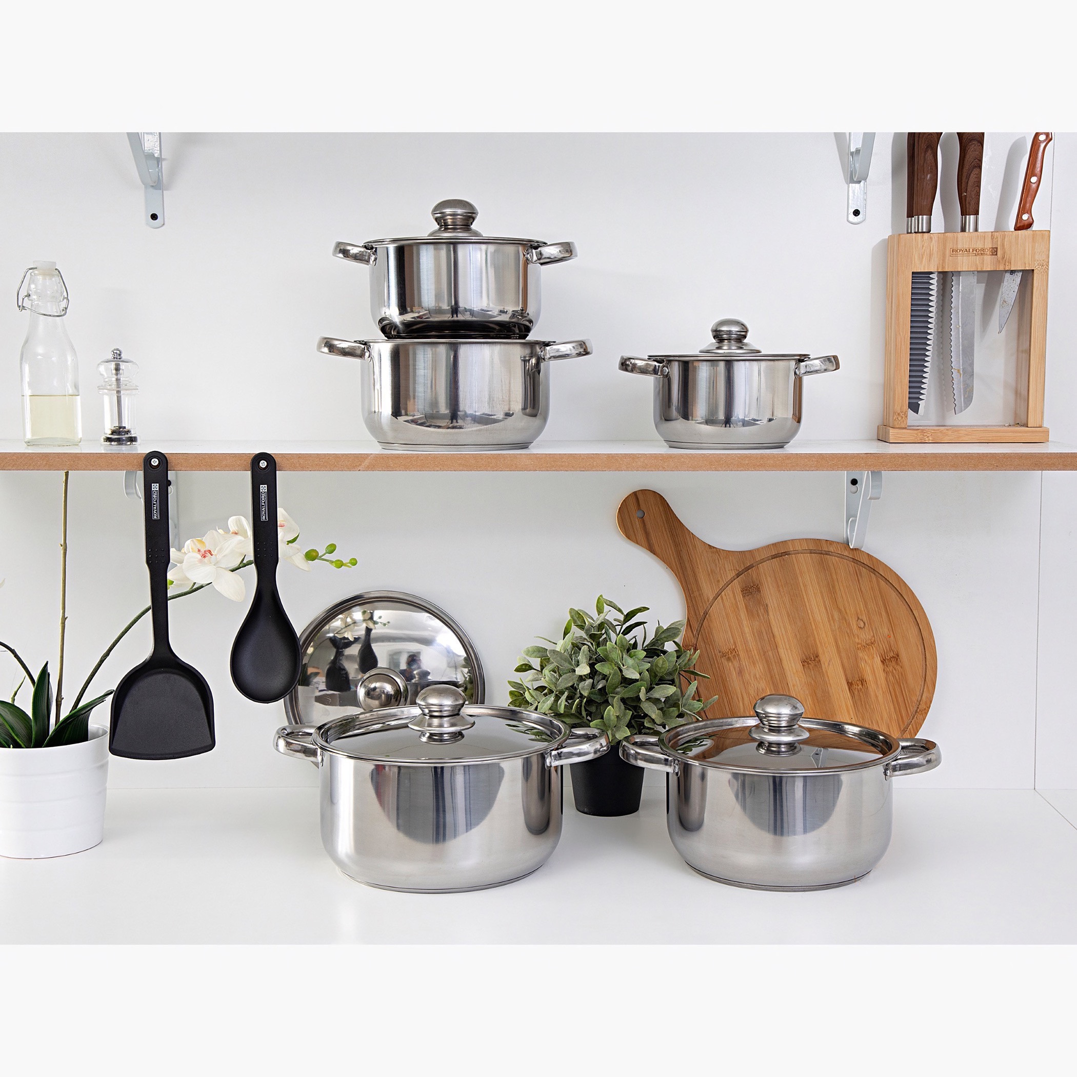 طقم أواني طهي ستانليس ستيل 12 قطعة من رويال فورد-household-kitchen-cookware-cookwareandsets-image-4
