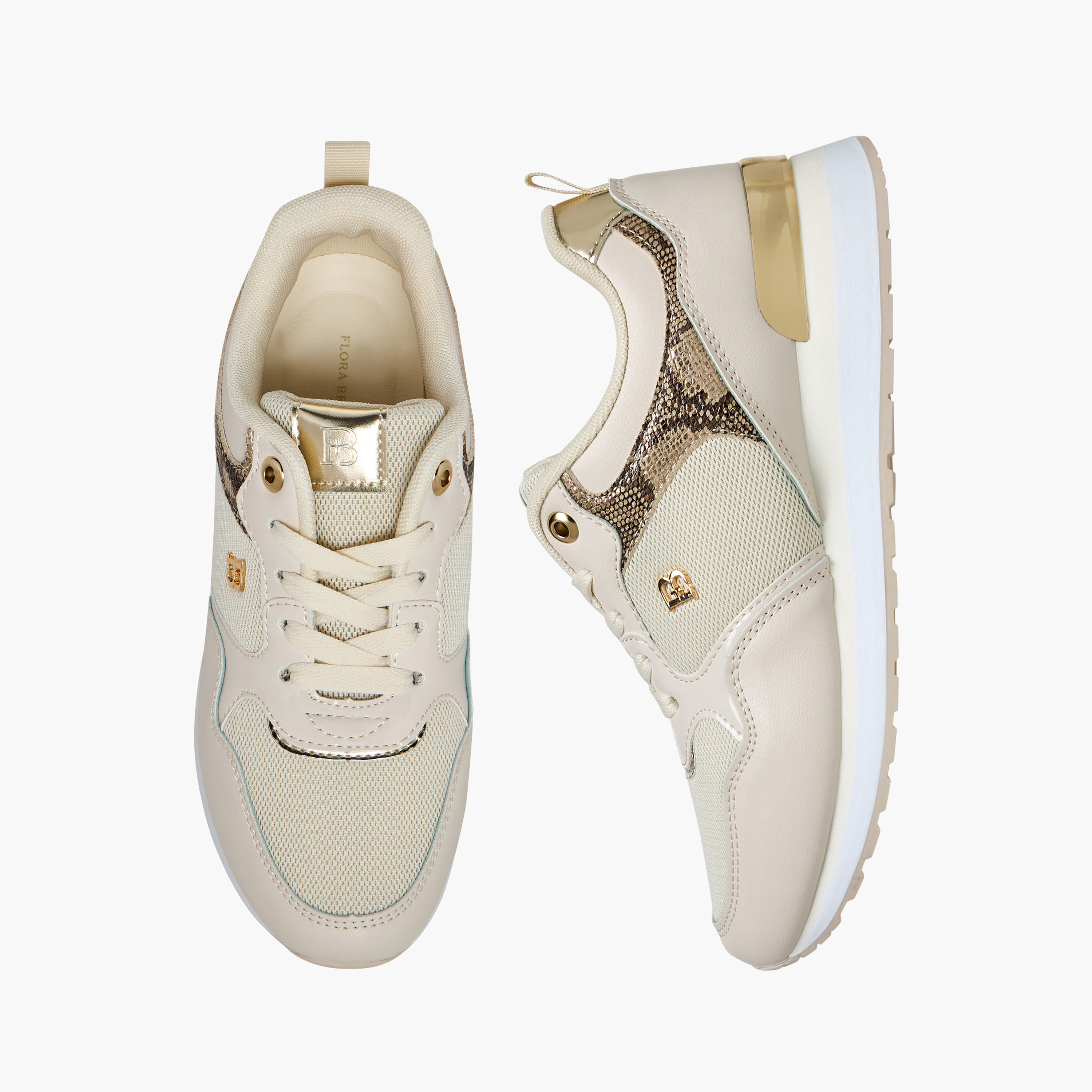 حذاء سنيكرز بألواح برباط إغلاق مع لسان سحب من فلورا بيلا-women-shoes-sneakers-image-1
