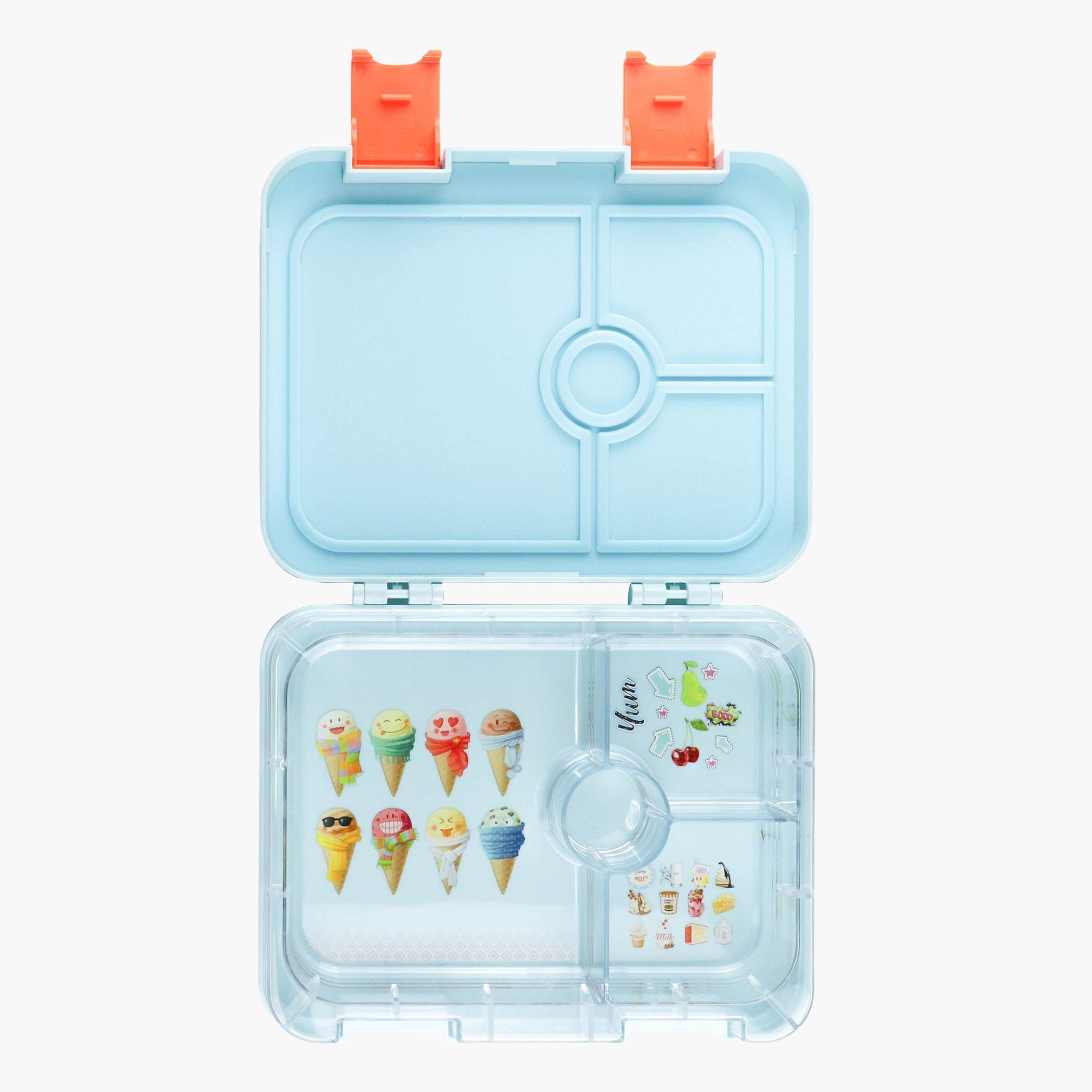 Citron Cars Print 4-Compartment Lunch Box Set-school-lunchessentials-lunchboxes-image-2