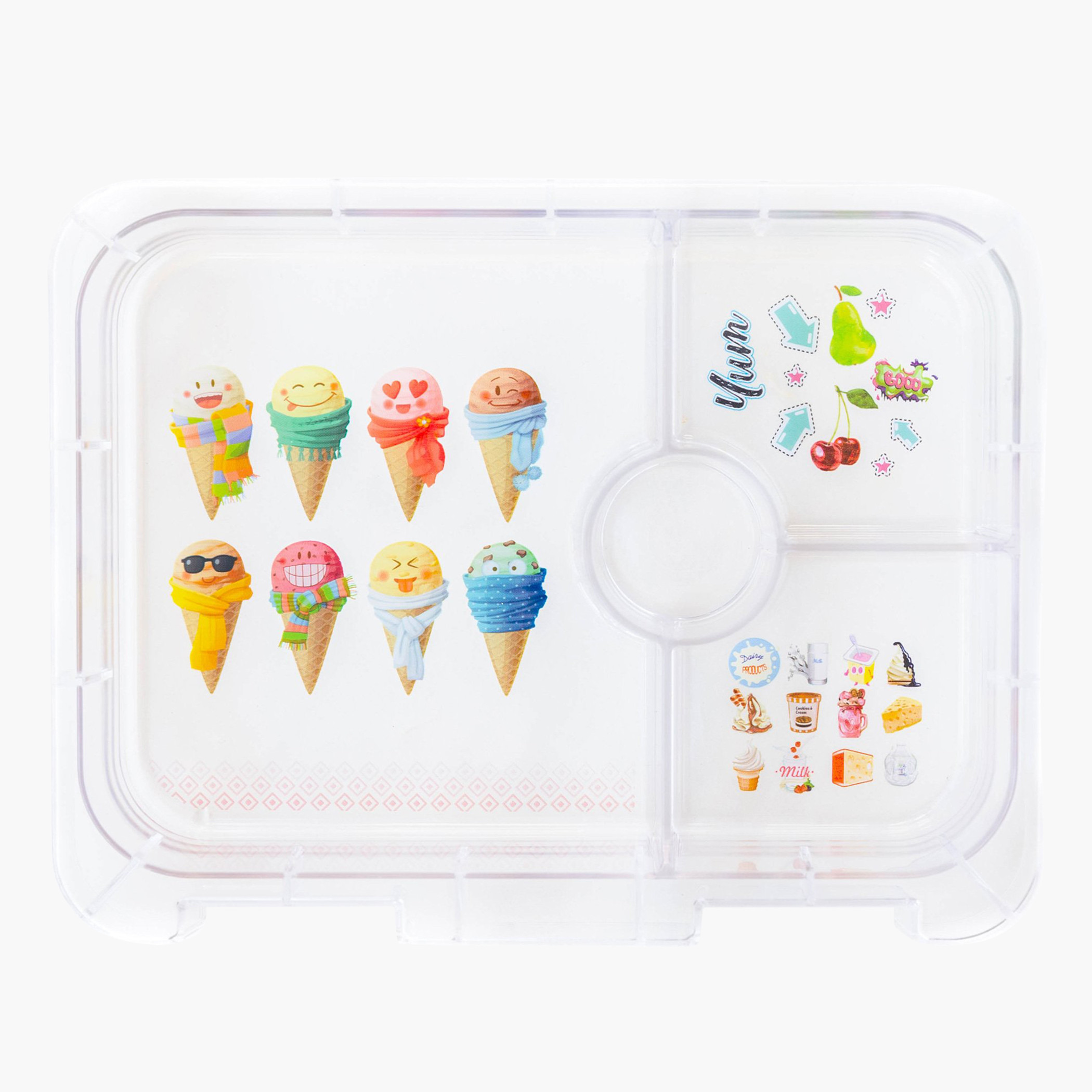 Citron Cars Print 4-Compartment Lunch Box Set-school-lunchessentials-lunchboxes-image-4