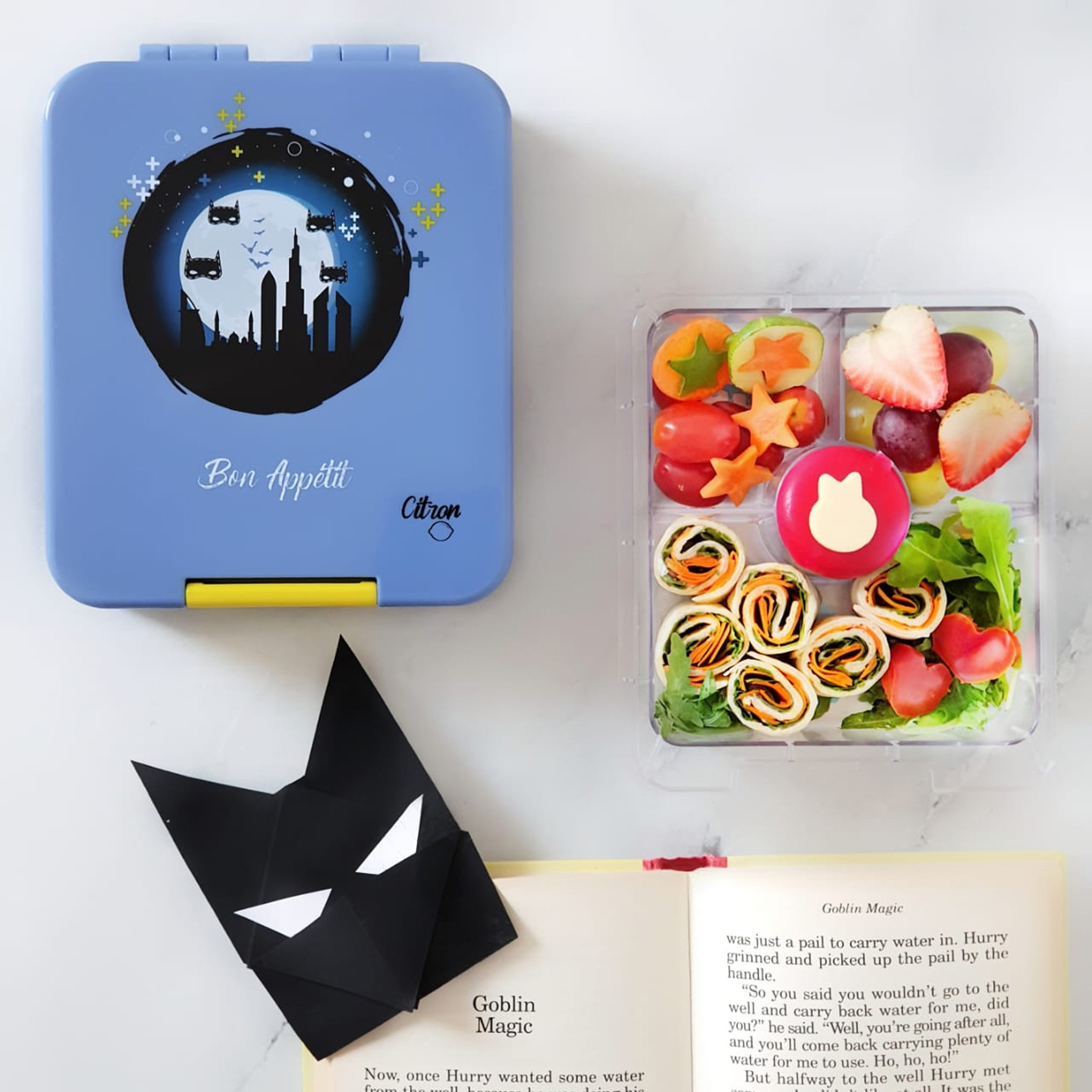 Citron Batman Print Snack Box-school-lunchessentials-lunchboxes-image-5