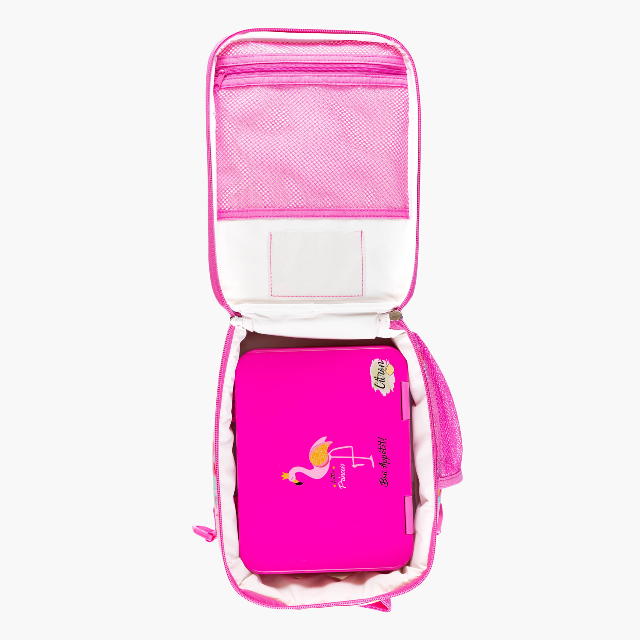 شنطة غداء بطبعات فلامنجو من سيترون-school-lunchessentials-lunchbags-image-4