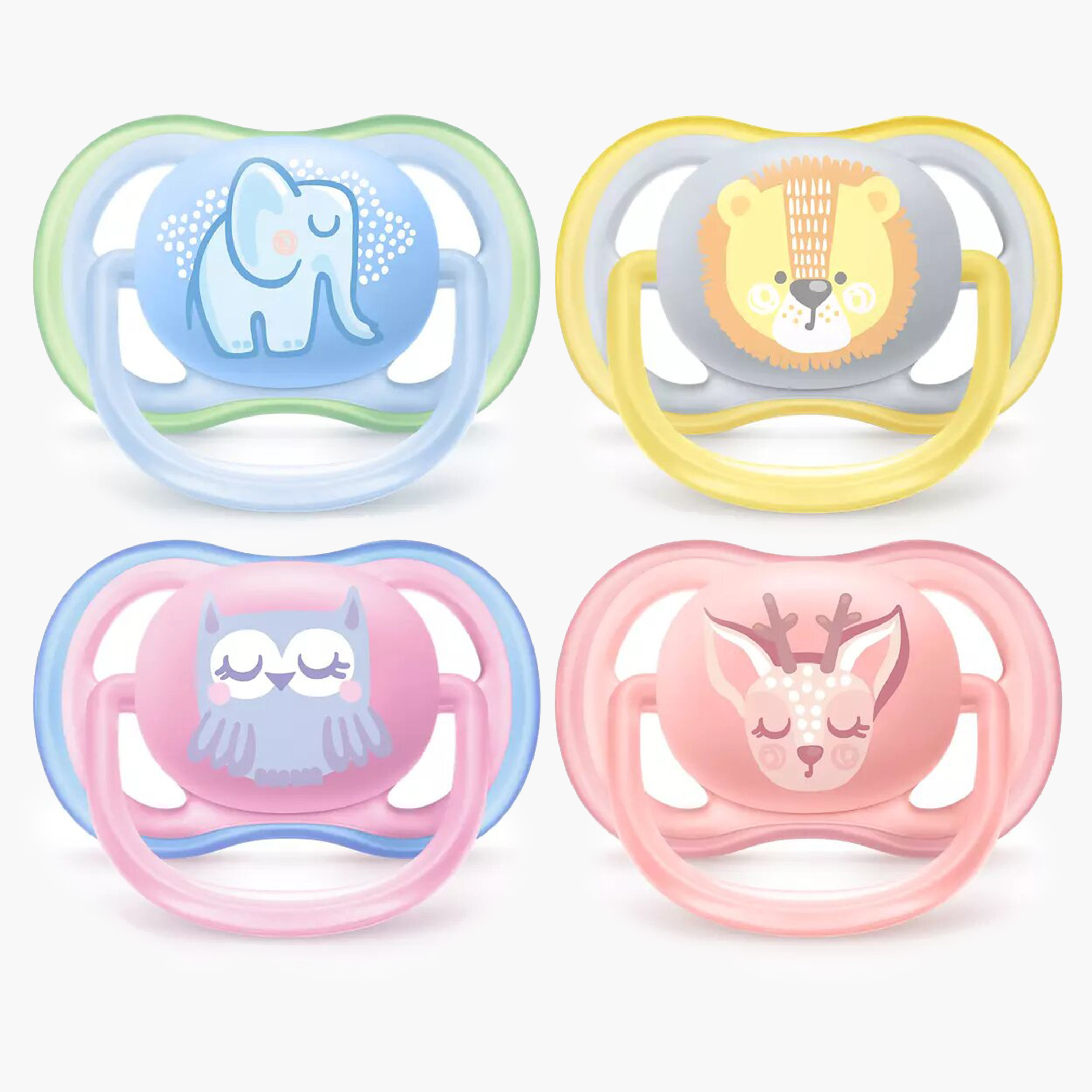 Philips Avent 2-Piece Graphic-Print Ultra Air Pacifier Set - 0-6 months-baby-feeding-pacifiers-image-1
