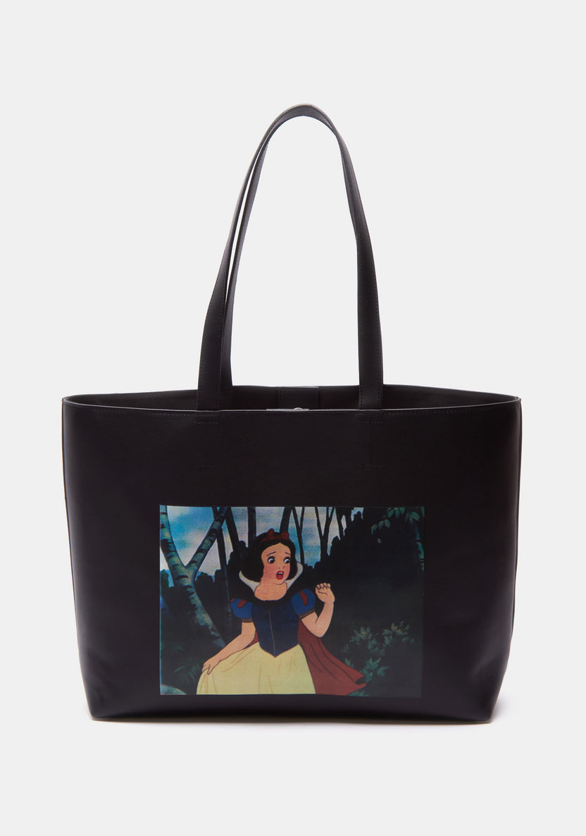 Missy-Disney Snow White Print Shopper Bag with Double Handles-Women%27s Handbags-image-0