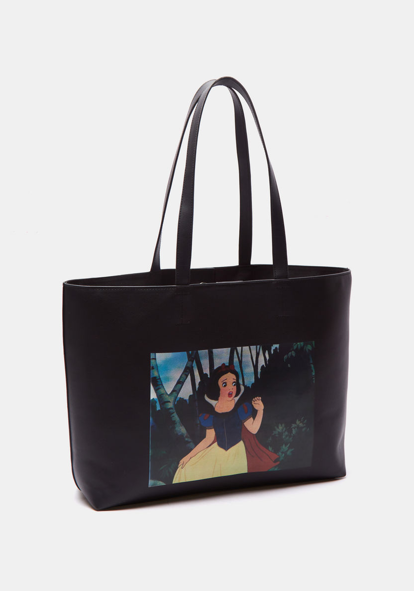Missy-Disney Snow White Print Shopper Bag with Double Handles-Women%27s Handbags-image-2