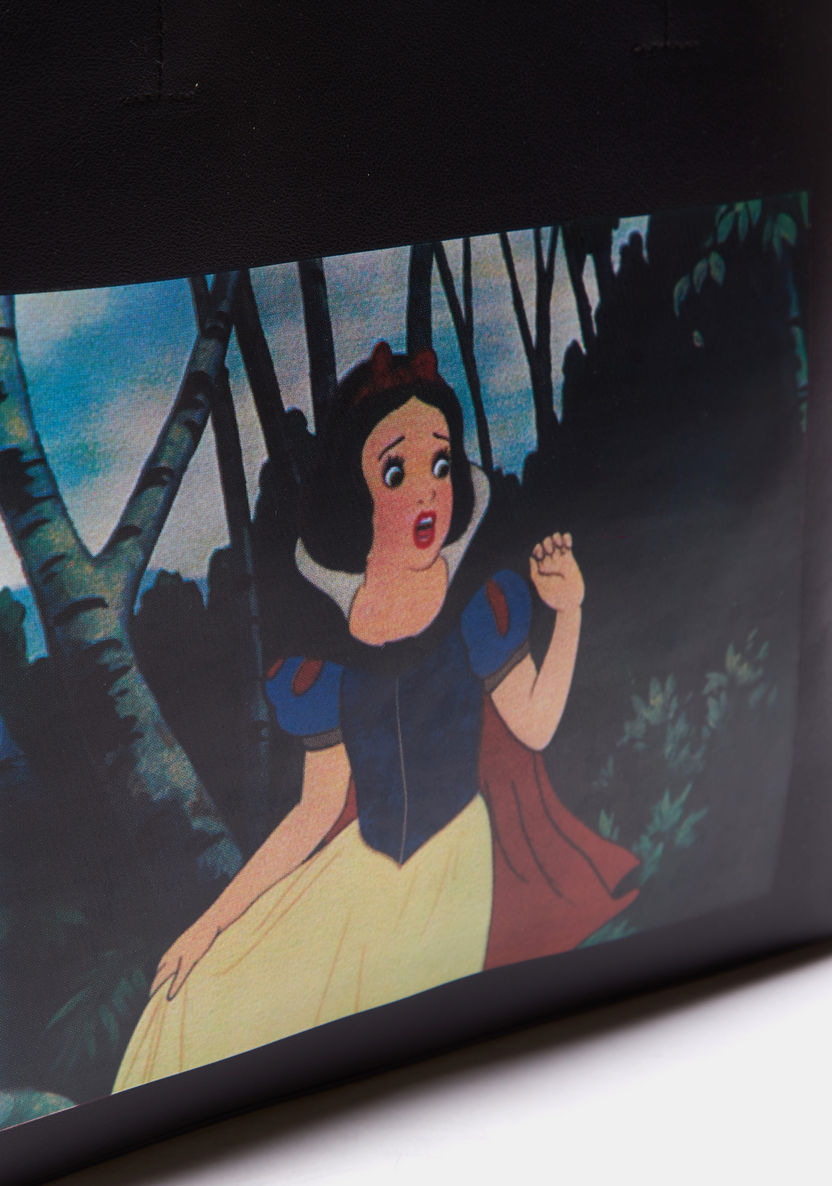 Missy-Disney Snow White Print Shopper Bag with Double Handles-Women%27s Handbags-image-3