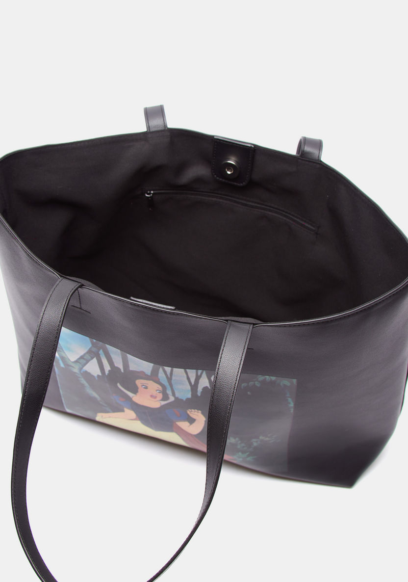 Missy-Disney Snow White Print Shopper Bag with Double Handles-Women%27s Handbags-image-4