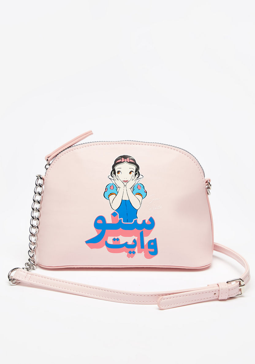Missy Disney Snow White Print Crossbody Bag with Zip Closure-Women%27s Handbags-image-0