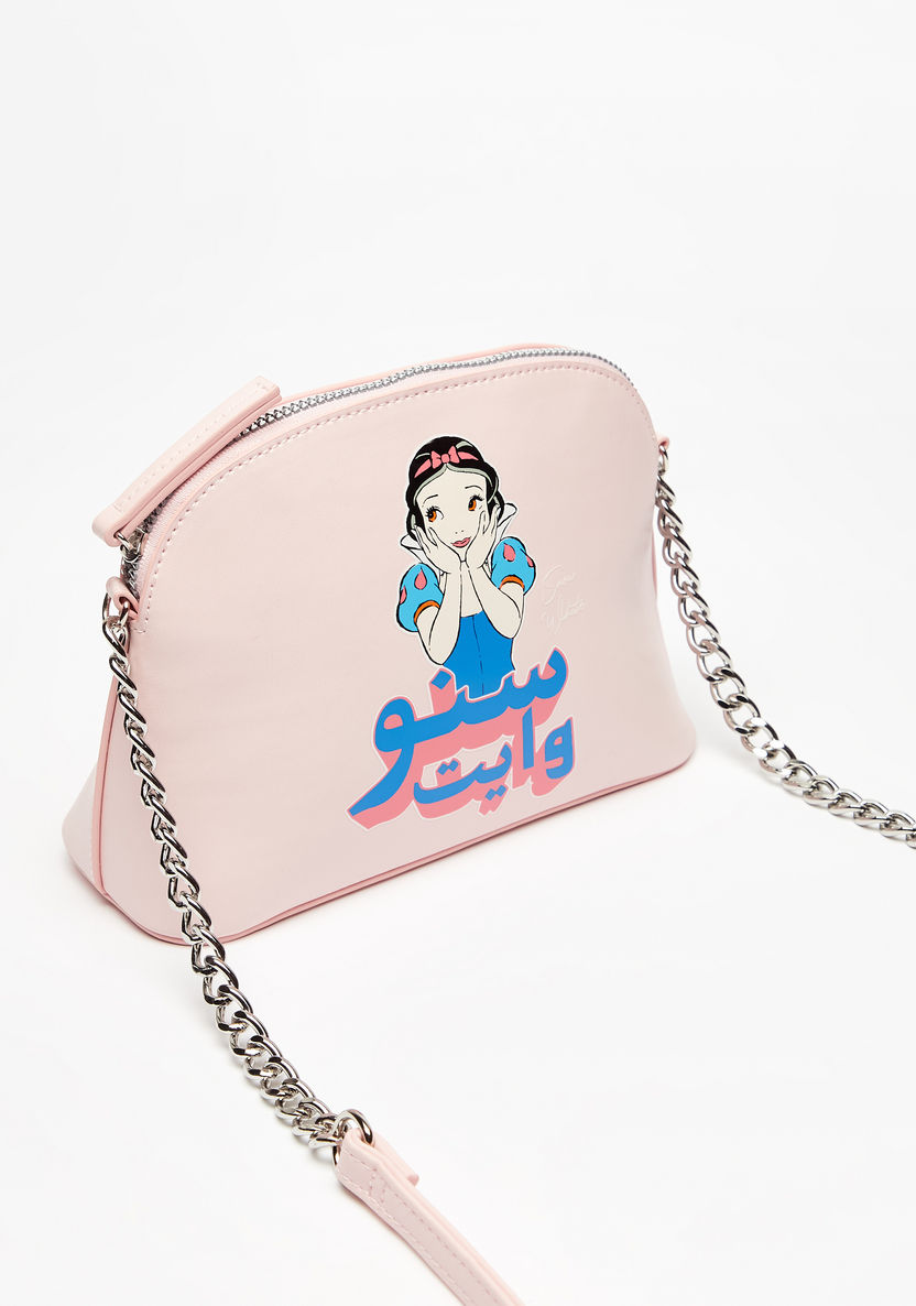 Missy Disney Snow White Print Crossbody Bag with Zip Closure-Women%27s Handbags-image-2