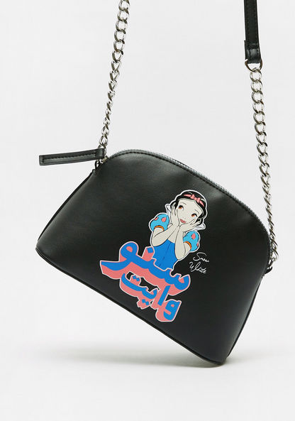 Missy Disney Snow White Print Crossbody Bag with Zip Closure-Women%27s Handbags-image-1
