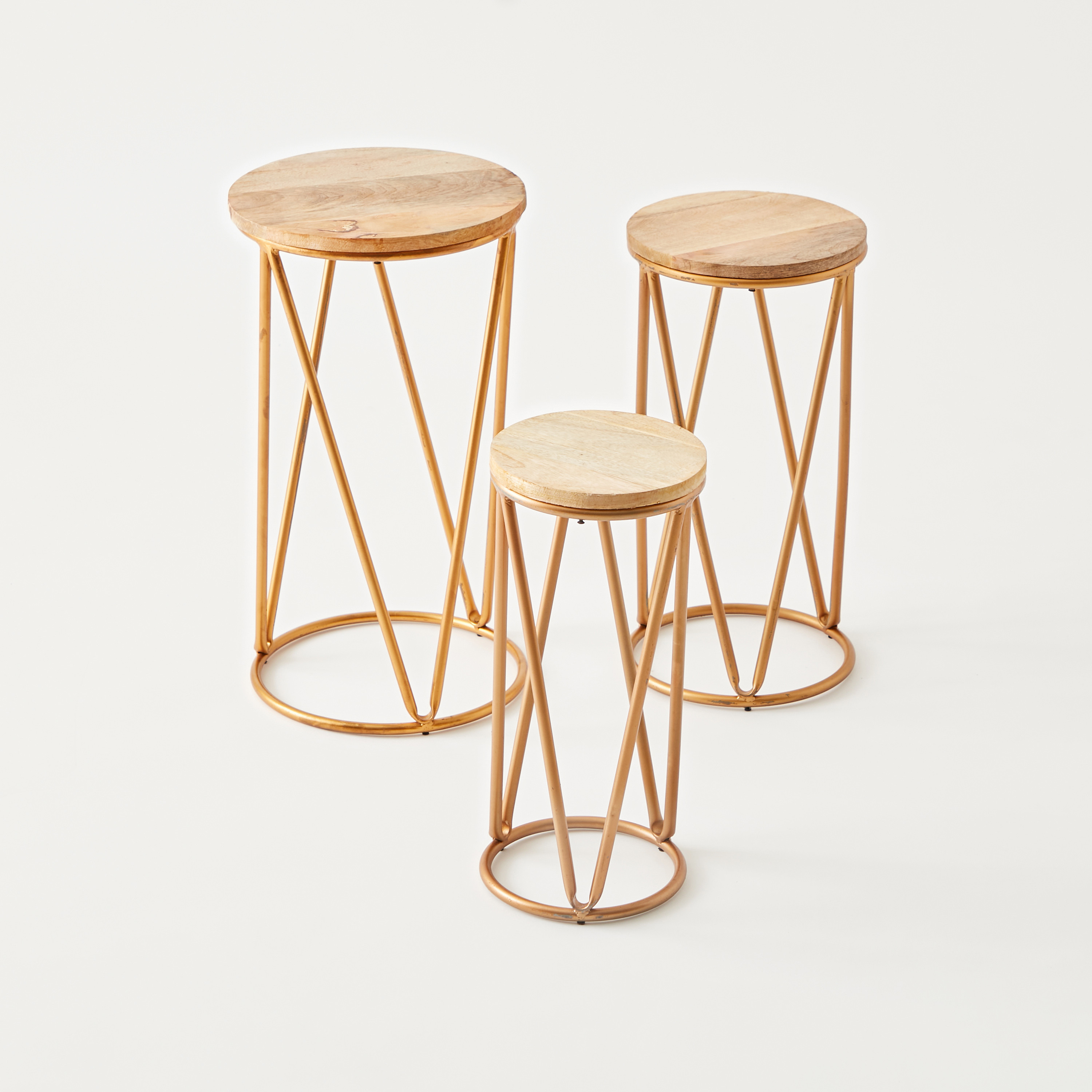 Wooden Top Nesting Table - Set of 3-furniture-livingroom-nestoftables-image-2